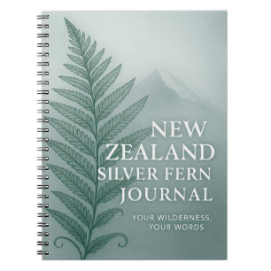 Neuseeland-Silberfarn-Journal – Wildnis Notizblock