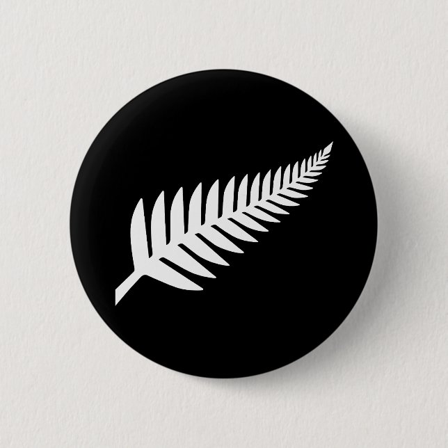 Neuseeland Silver Fern Button (Vorderseite)