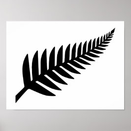 Neuseeland Silver Fern Poster