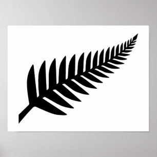 Neuseeland Silver Fern Poster