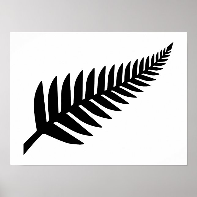 Neuseeland Silver Fern Poster (Vorne)