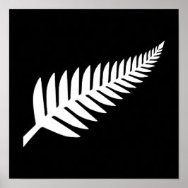 Neuseeland Silver Fern Poster