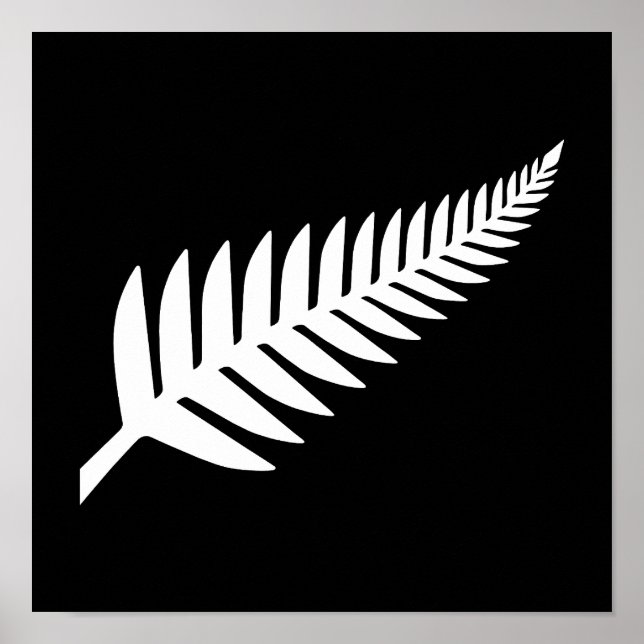 Neuseeland Silver Fern Poster (Vorne)