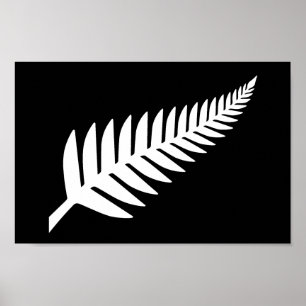Neuseeland Silver Fern Poster