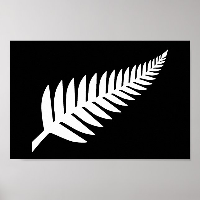 Neuseeland Silver Fern Poster (Vorne)