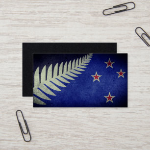 Neuseeland Silver Fern Visitenkarte