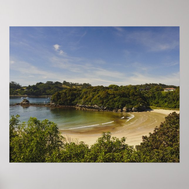 Neuseeland, Southland, Stewart Island, Halfmoon Poster (Vorne)