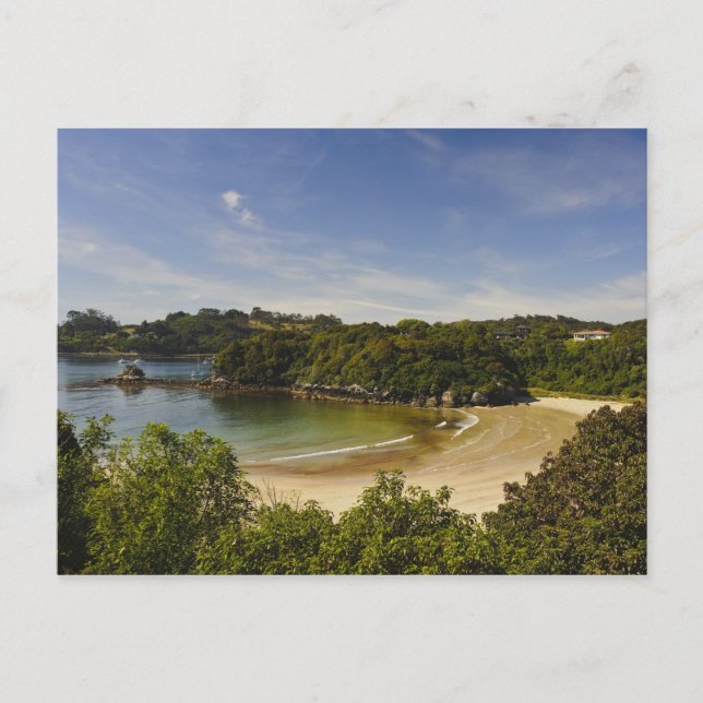 Neuseeland, Southland, Stewart Island, Halfmoon Postkarte (Vorderseite)