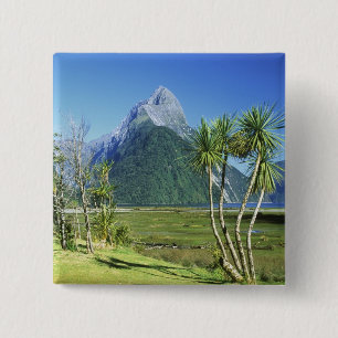 Neuseeland, Südinsel, Miter Peak, Button