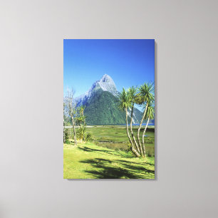 Neuseeland, Südinsel, Mitre Peak, Leinwanddruck