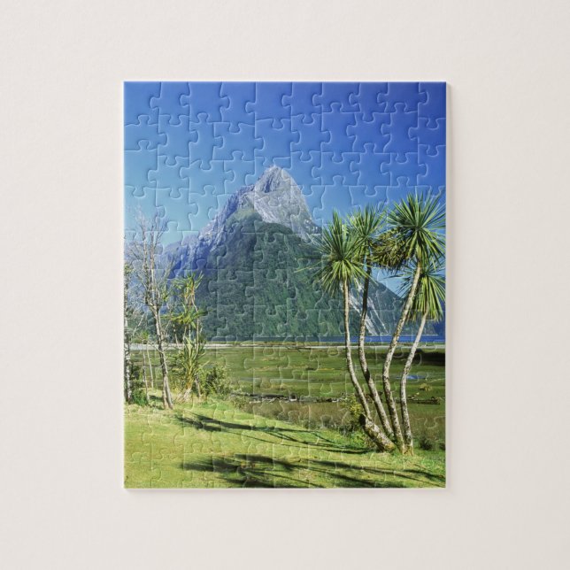 Neuseeland, Südinsel, Mitre Peak, Puzzle (Vertikal)
