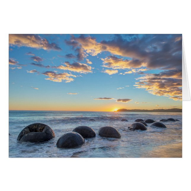 Neuseeland, Südinsel, Moeraki Boulders (Vorderseite (Horizontal))
