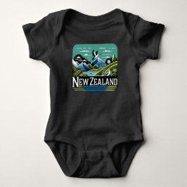 Neuseeland Südpazifik Baby Strampler