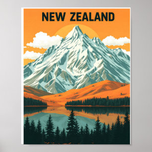 Neuseeland Sunset Majestät Poster