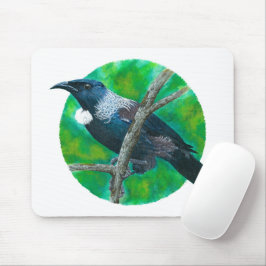 Neuseeland Tui - Malerei in Acryl Mousepad