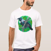 Neuseeland Tui - Malerei in Acryl