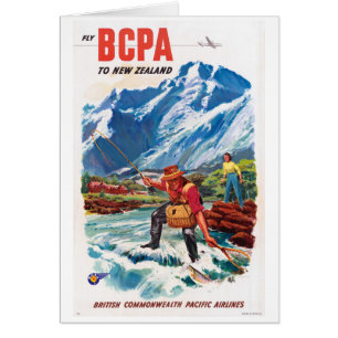 Neuseeland Vintage Poster Restauriert
