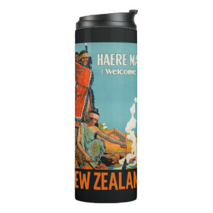Neuseeland Vintage-Reisebecher Thermosbecher