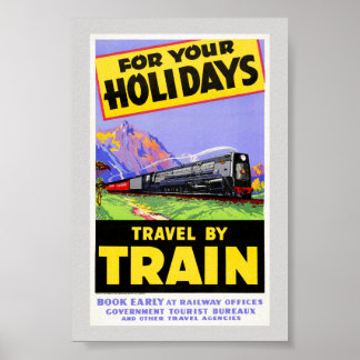 Neuseeland Vintage-Reiseposter restauriert Poster