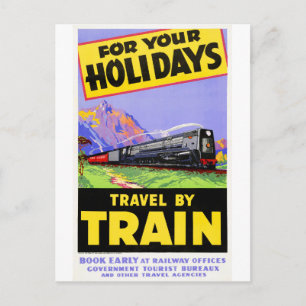 Neuseeland Vintage-Reiseposter restauriert Postkarte