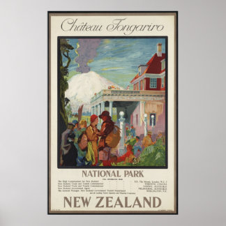 Neuseeland Vintage Travel Poster Ad Retro Prints