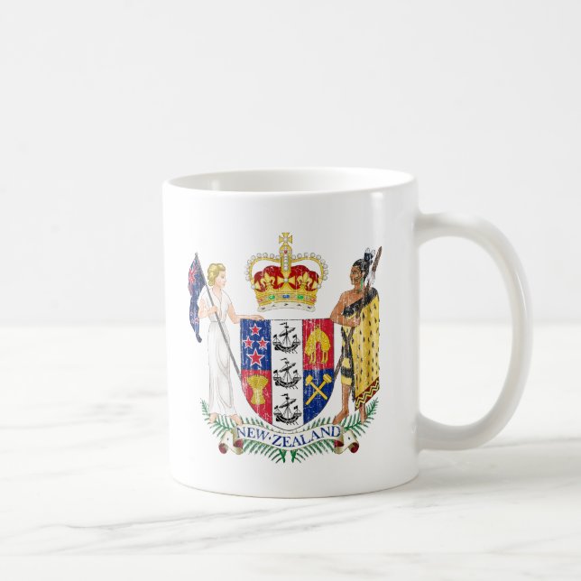 Neuseeland-Wappen Tasse (Rechts)