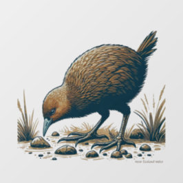 Neuseeland Weka Window Cling Decal Fensteraufkleber
