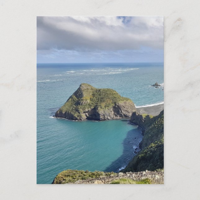 Neuseeland Whatipu Beach View Omanawanui Track Postkarte (Vorderseite)