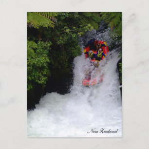Neuseeland, Wildwasser-Rafting / Urlaub Postkarte