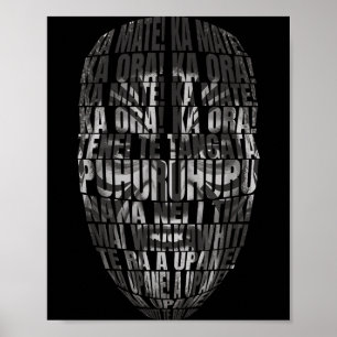 Neuseeländer Haka-Gesang Haka-Tanz Neuseeland Poster