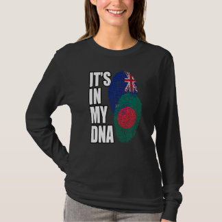 Neuseeländer und Bangladeshi gemischte DNA-Flagge  T-Shirt