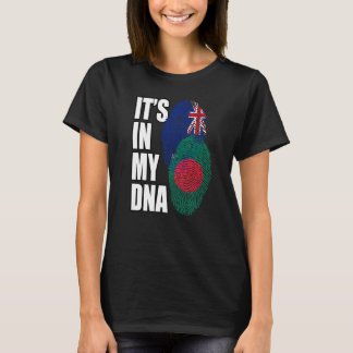 Neuseeländer und Bangladeshi gemischte DNA-Flagge  T-Shirt