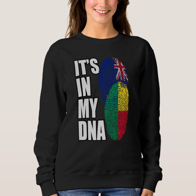 Neuseeländer und Beniner Mix DNA-Flagge Erbe Sweatshirt (Vorderseite)