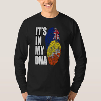 Neuseeländer und Bhutanesisch gemischte DNA-Flagge T-Shirt