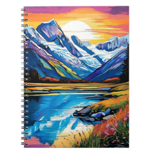 Neuseeländische Berge Notebook-Journal Notizblock