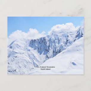 Neuseeländische Berge, Südinsel Postkarte