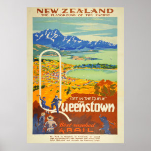 Neuseeländische Eisenbahn Poster