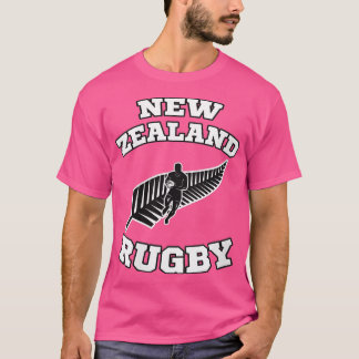 Neuseeländische Flagge Kiwis Rugby eam Veck T-Shirt