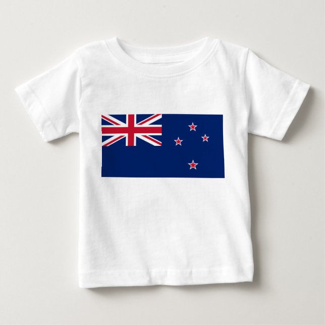 Neuseeländische Flagge (NZ) Baby T-shirt (Vorderseite)