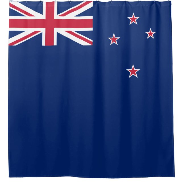Neuseeländische Flagge (NZ) Duschvorhang (Vorderseite)