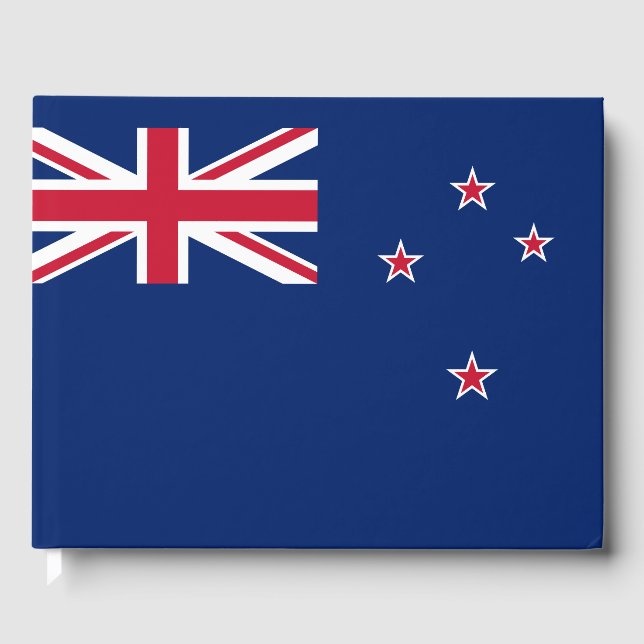 Neuseeländische Flagge (NZ) Gästebuch (Vorderseite)