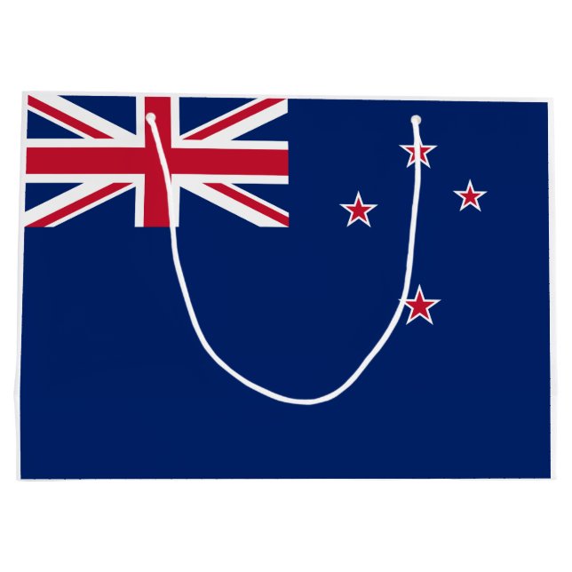 Neuseeländische Flagge (NZ) Große Geschenktüte (Rückseite)