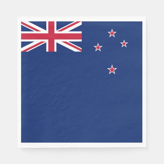 Neuseeländische Flagge (NZ) Serviette (Vorderseite)