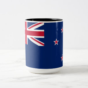 Neuseeländische Flagge (NZ) Zweifarbige Tasse