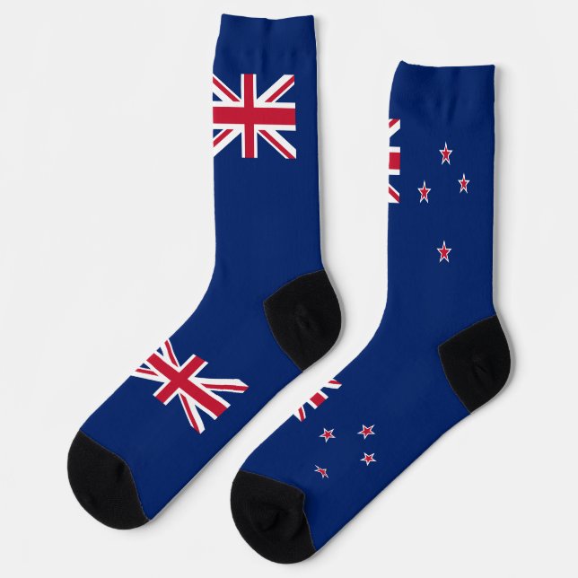 Neuseeländische Flagge Socken (Linkes Detail)
