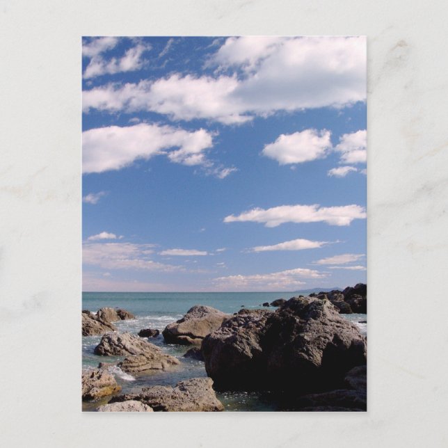 Neuseeländische Küste Postkarte (Vorderseite)