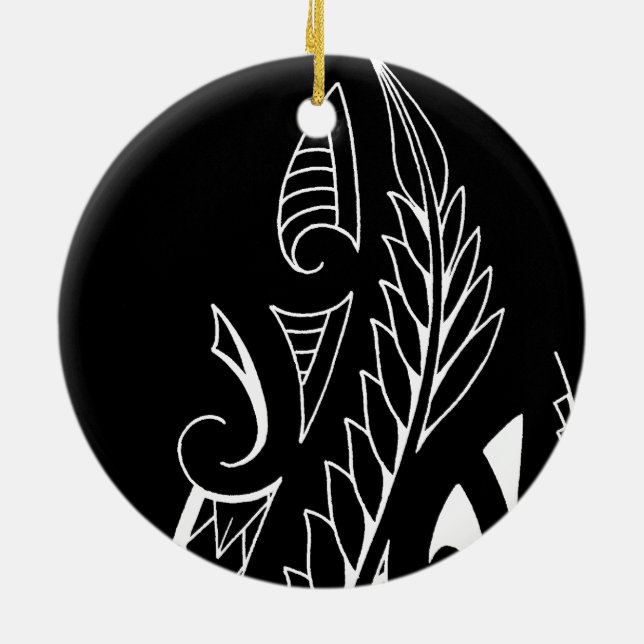 Neuseeländische Nationalsymbolart Keramik Ornament (Hinten)