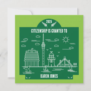 Neuseeländische Staatsbürgerschaft - Geschenk Karte