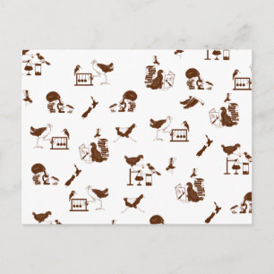Neuseeländische Vogelwissenschaftler Postkarte