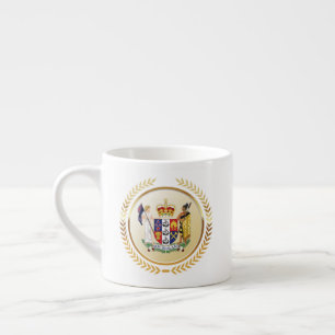 Neuseeländische Wappen Espressotasse
